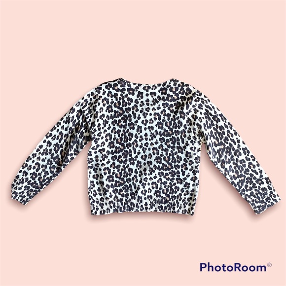 BABY GAP TODDLER SIZE 3 LEOPARD PRINT CARDIGAN - Picture 2 of 4